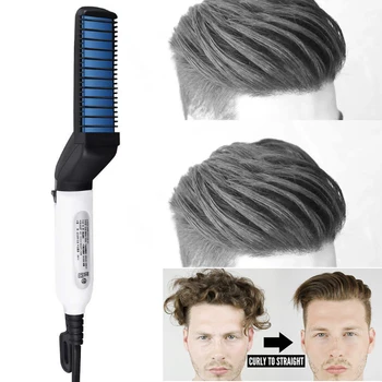 

Original electric comb Multifunctional Hair Comb Brush For Men electric hair straightener brush Man beard styling tools SU290