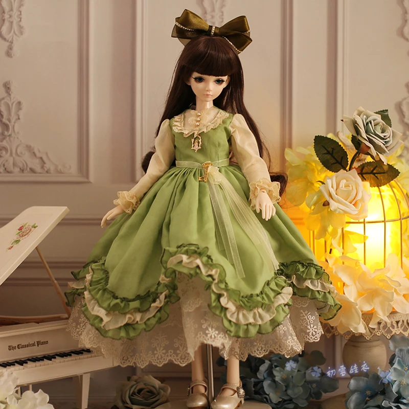 Estartek под заказ 1/6 1/4 1/3 дворец юбка с высокой талией платье для BJD DD LD UD ND Экшн фигурки кукол "сделай сам"