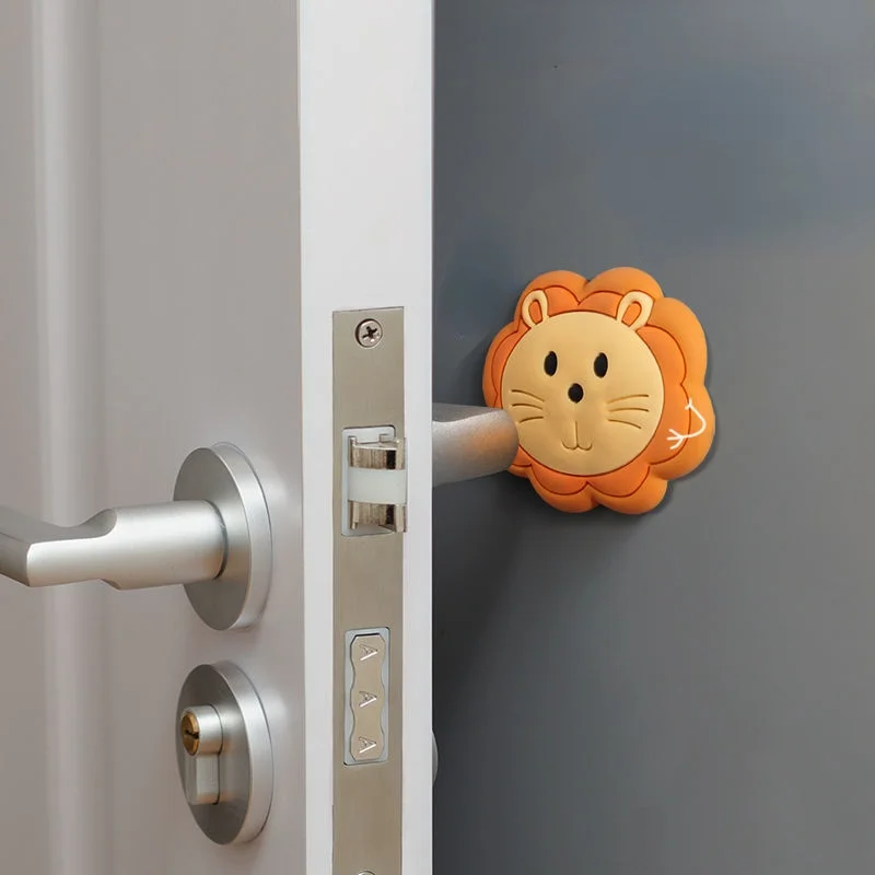 Cartoon Knob Anti-collision Pad Wall Sticker Door Refrigerator Household Mute Thickened Silicone Protective | Дом и сад