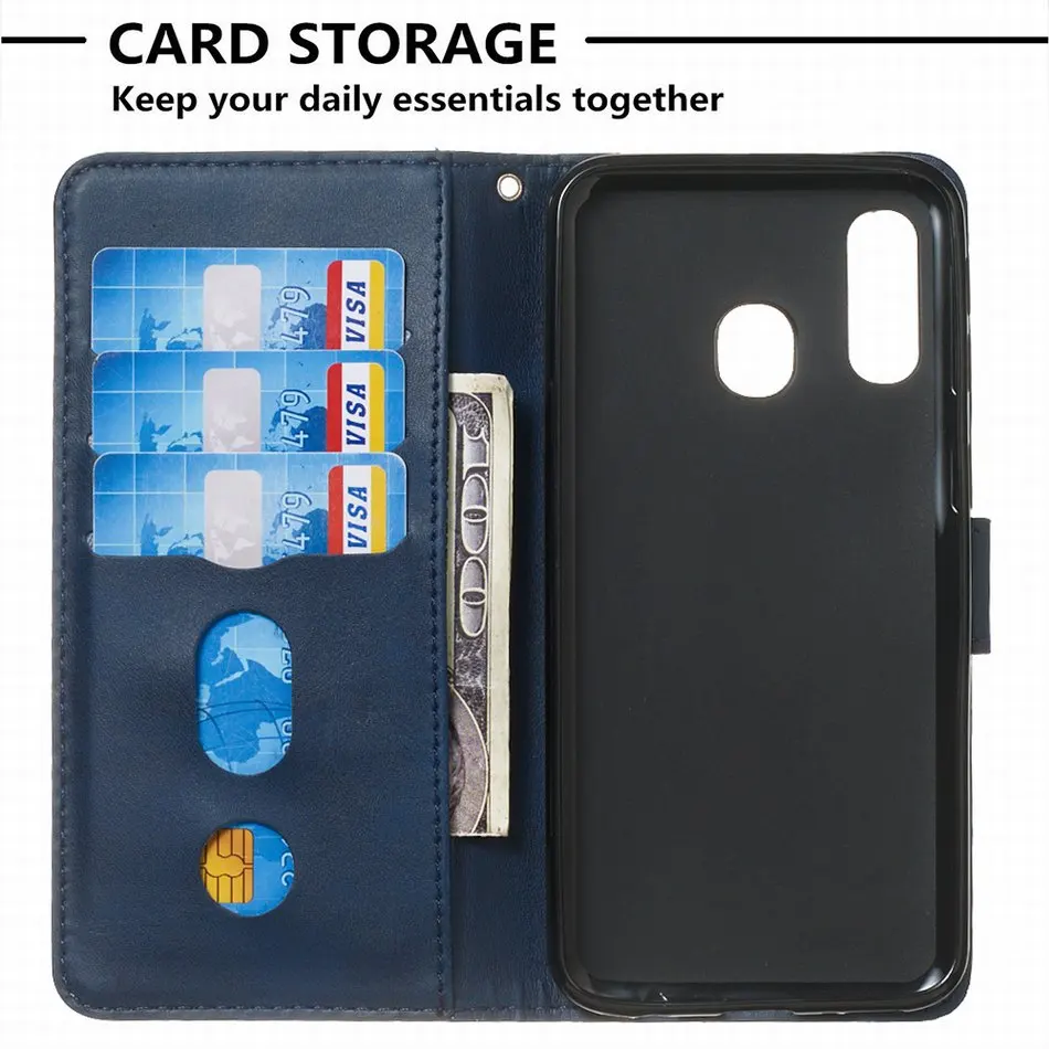 Premium Zipper Wallet Flip Case - Business Edition