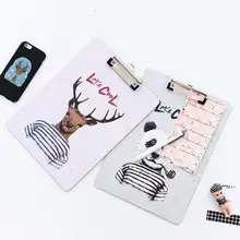 Подарок офис w животное Прямая доска клип шина каваи обмена контрактный клип книга А4 пластиковая папка для файлов