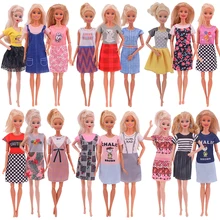 Ensemble de vêtements de poupée pour barbie, tenue de soirée multicolore, T shirts et Shorts, convient à poupée de 11.8 pouces et BJD, jouet cadeau de noël 3 pièces/ensemble