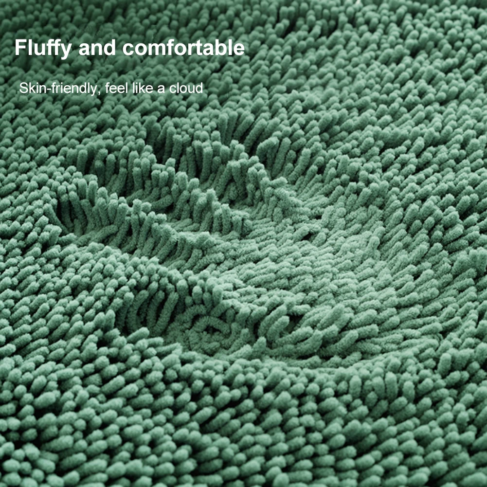 Входной коврик из тонкой синели впитывающий напольный дверной для ванной