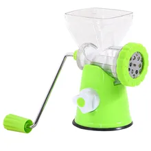 Mão-manivela moedor de carne manual do agregado familiar salsicha stuffer máquina de cozinhar pimenta picada alho removível lavável