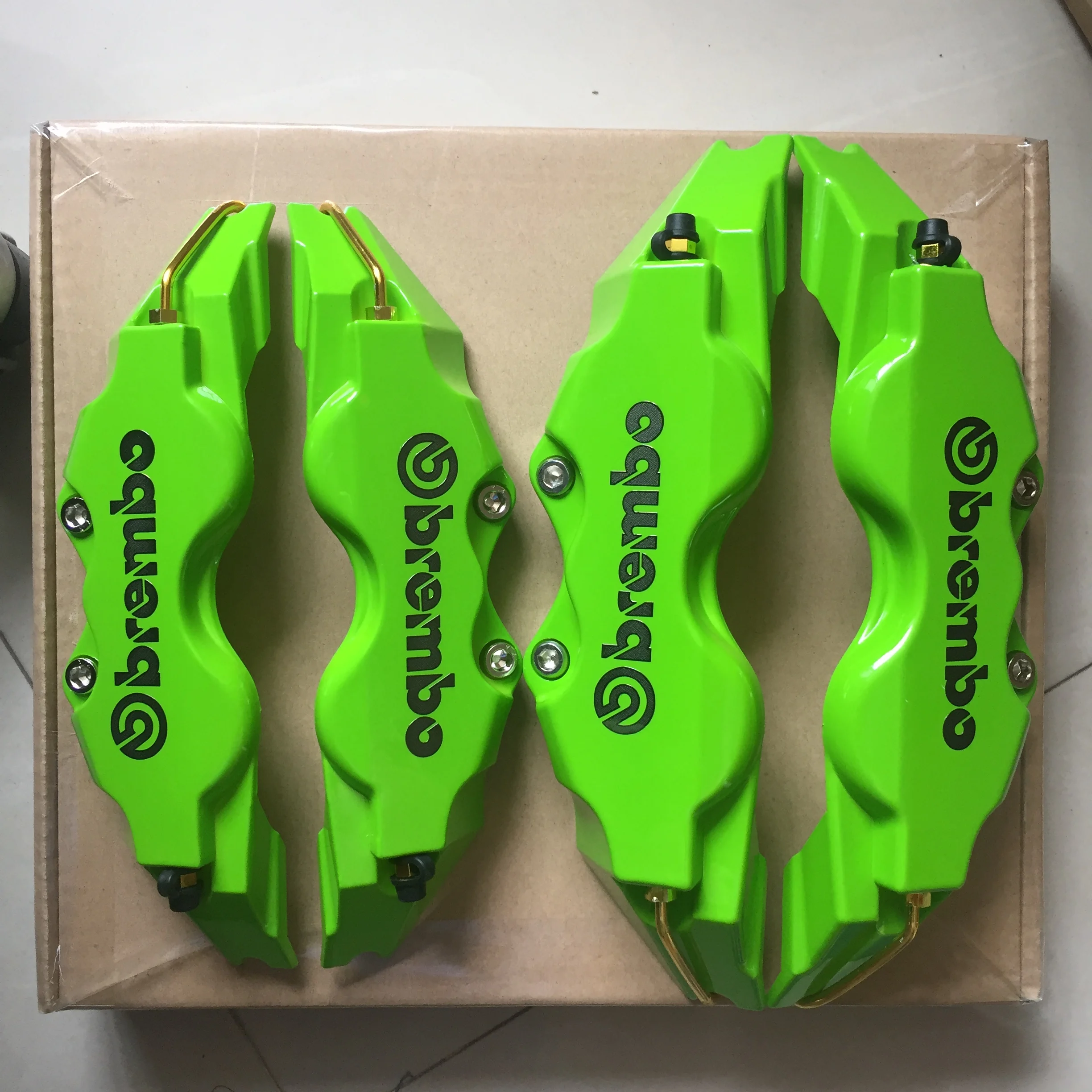 Kunbaby ABS пластик с хромированным Карбоновым Brembo логотип дисковый тормозной суппорт Чехлы Размер L/M/S модель 3 Автомобиль Стайлинг Новая мода