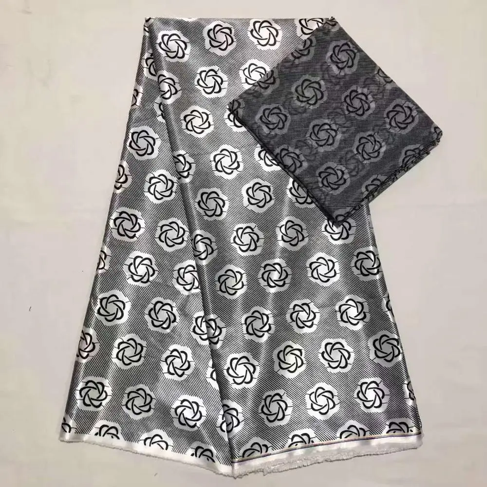 Лучшая цена белая шелковая вощеная ткань Африканская восковая ткань с Африканским принтом Анкара ткань восковая печать ткань 4+ 2 ярдов/партия для вечерние SM30