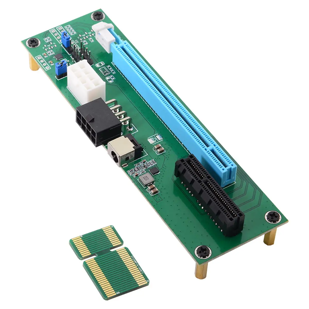 4х до 16Х PCI-E Express переходник для карт с разъемом питания и держателем