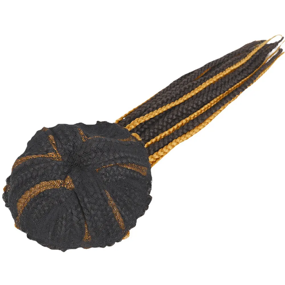 Synthetic Hair Wigs OUCEY Synthetic Hair Headband Wig Women Long Braided Box Braids Wigs For Black Women Braid African Natural Black Brown Wig