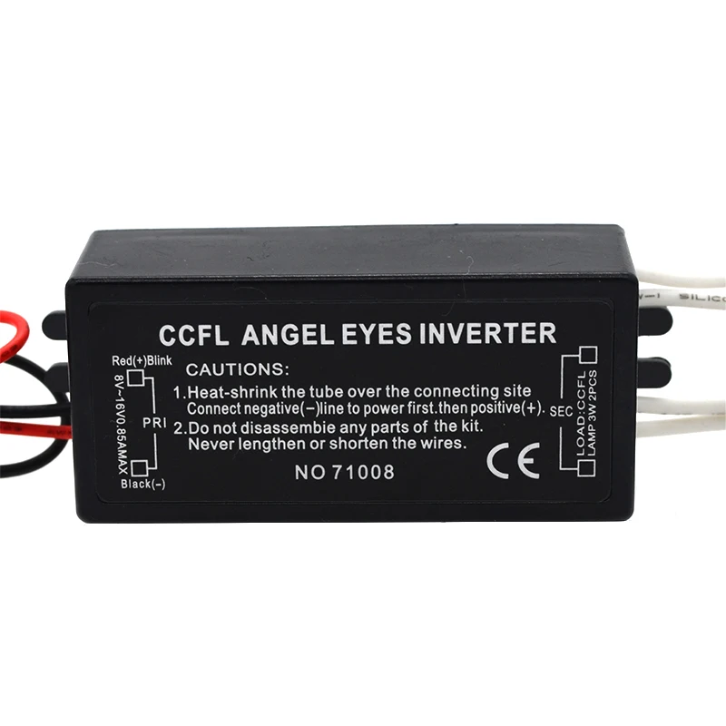 SUKIOTO Wholesale CCFL Inverter Angel Eyes Halo Rings Outputs Female Connection CCFL Driver Inverter Ignition Power Blocks (7)
