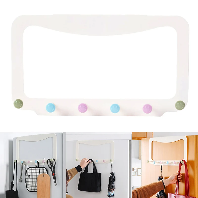 

Adhesive Back Door Hanger Hanging Hook Durable for Home Bedroom Towel Clothes SLC88