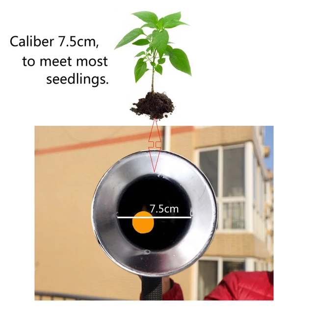 Heman Vetés Transzplanter Zöldség Fiatal Növényi Kézikönyv Rozsdamentes Acél Ültetési Kerti Szerszámok - Image 5