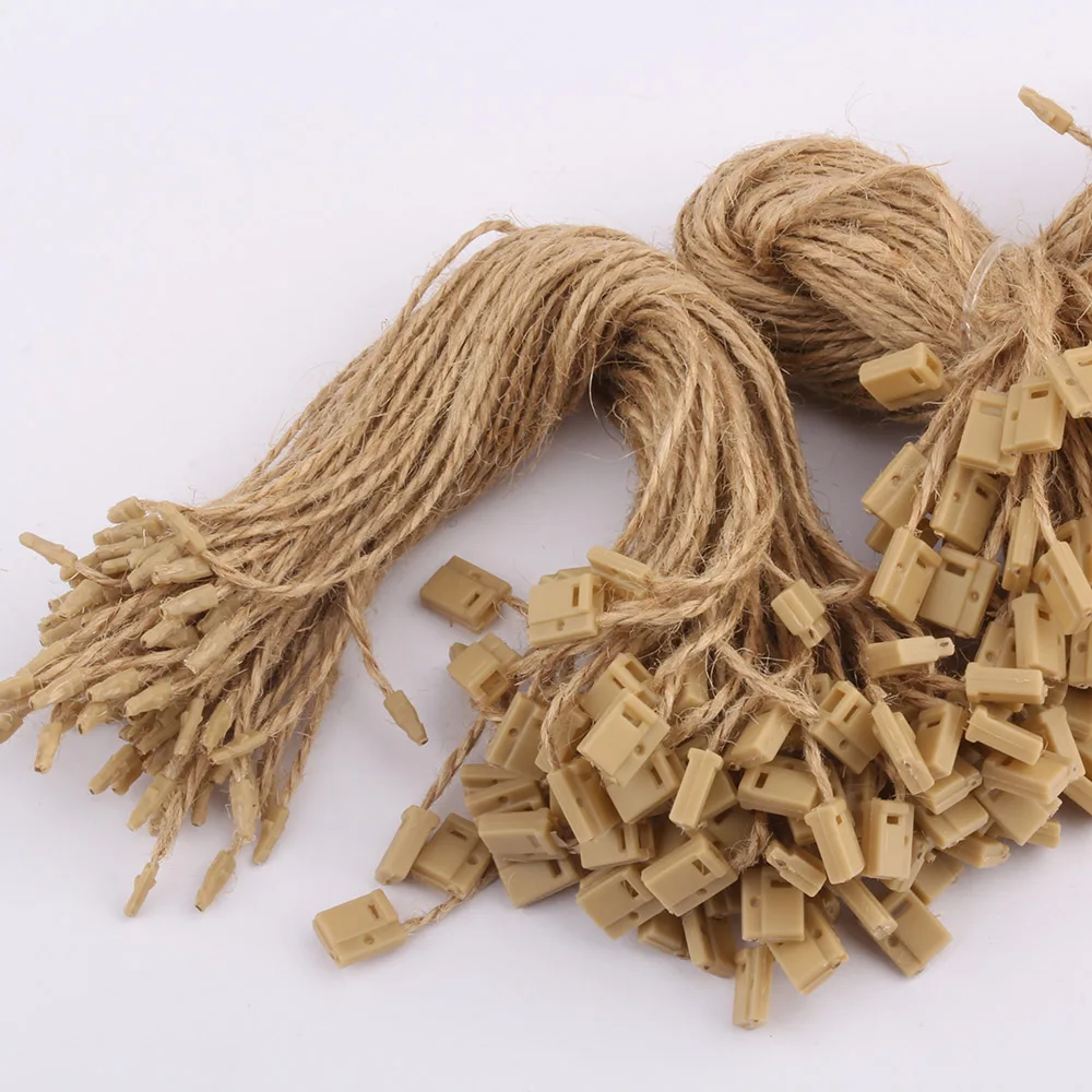 Jute Hemp Hang Tag String 20cm for Clothing tag Hanging Cord 1000 pieces/lot