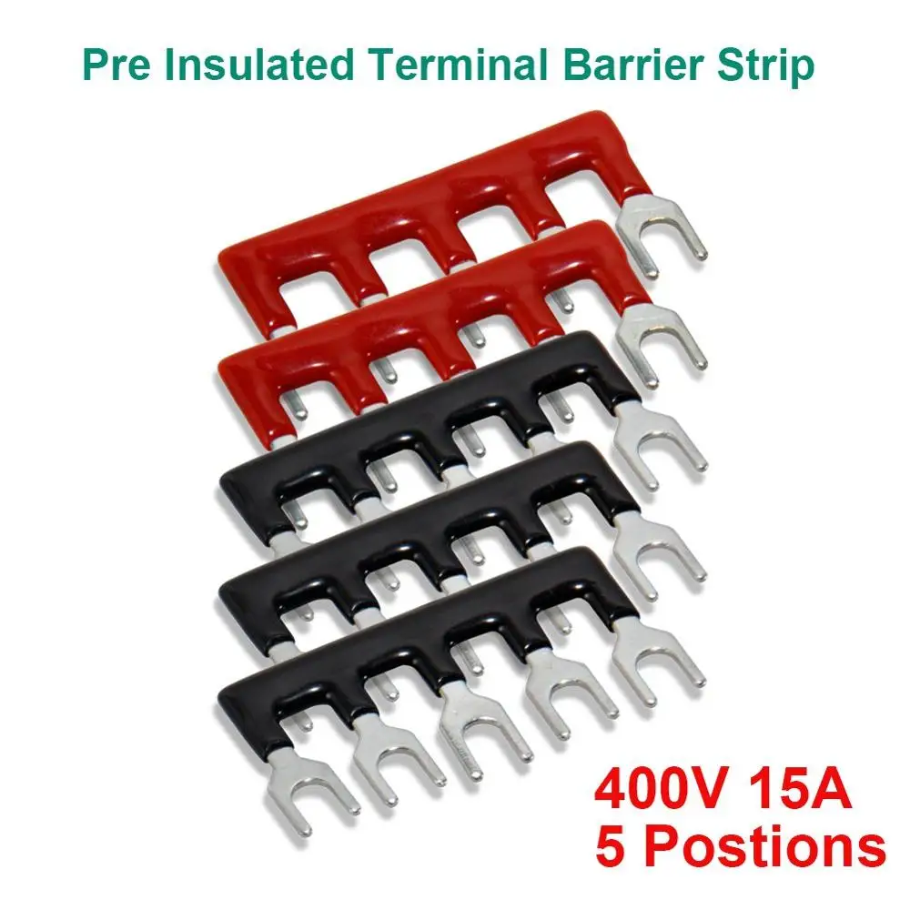 Sourcingmap a15060100ux0219 3 Pcs 8 Postions Pre Insulated Terminal