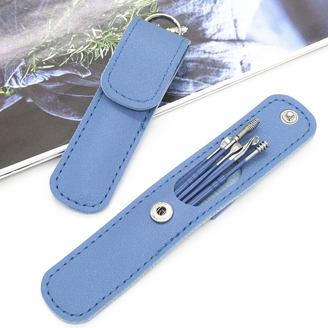 Ear Wax Pickers Stainless Steel Earpick Wax Remover piercing kit earwax Curette Spoon Care Ear Clean Toolear cleaner