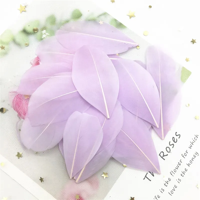 Natural Goose Feather 40-80mm Multicolour Feathers Plumes DIY Jewelry Craft Making Wedding Party Decoration Accessories 50pcs