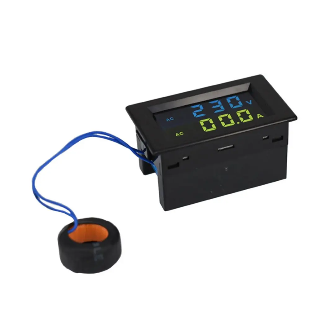 

D85-2042A Digital AC Voltage Meters 100A 80~500V Voltmeter Ammeter Current Amps Volt Meter LCD Panel Monitor 110V 250V 380V