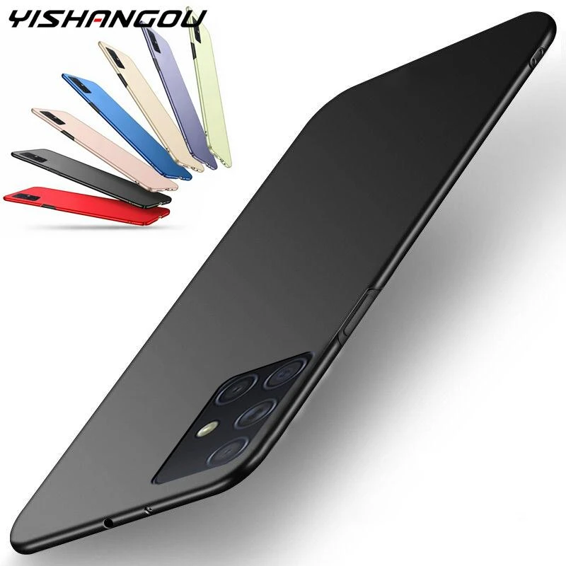 galaxy s22 ultra case Slim Hard PC Matte Phone Case For Samsung Galaxy S20 FE Plus Note 20 Ultra A52 A72 A50 A12 A51 A71 A41 A52S A70 S21 S22 Ultra samsung s22 ultra case