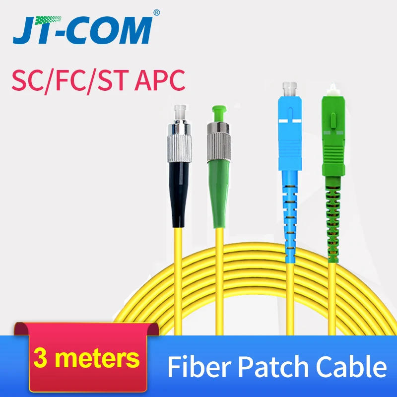 

3M Fiber Optic Patch Cable SC/FC/ST/LC APC Fiber Connector Single Mode Single Core Optical Fiber Patch Cord