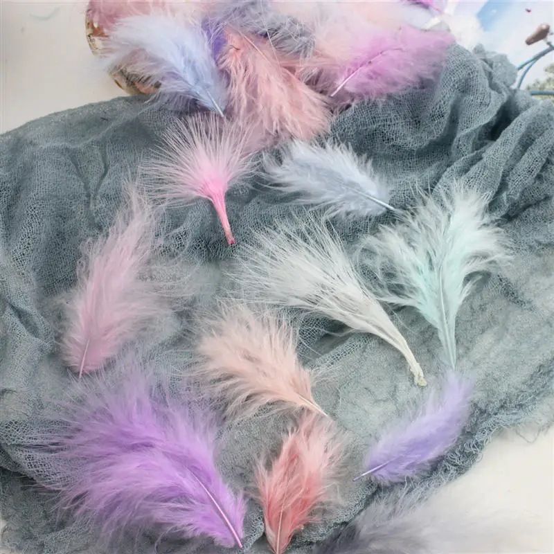 100 Pcs Chicken Feather 5-8 Cm 1.5-3 Inches Turkey Feathers Carnival Halloween Christmas DIY Craft Decoratie Wedding Decoration | Дом и сад