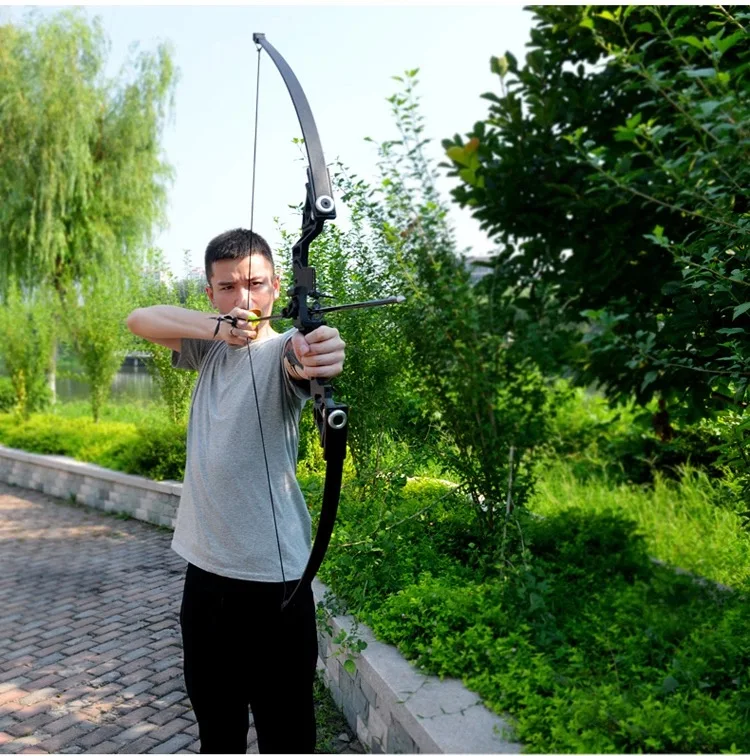 35-40lbs мощный изогнутый лук Профессиональный лук стрельба из лука костюм для наружной охоты стрельба практика стрелы аксессуары