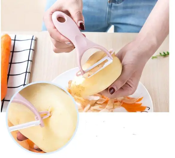 

Kitchen Tool + Ceramic Peeler Peeler Multifunctional Peeler for Melons and Fruits High Quality Healthy Kitchenware