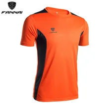 FANNAI Soccer Jerseys Men Customized Slim Fit Short-sleeve Sport shirt Football Shirts Training Summer Running Soccer Jersey