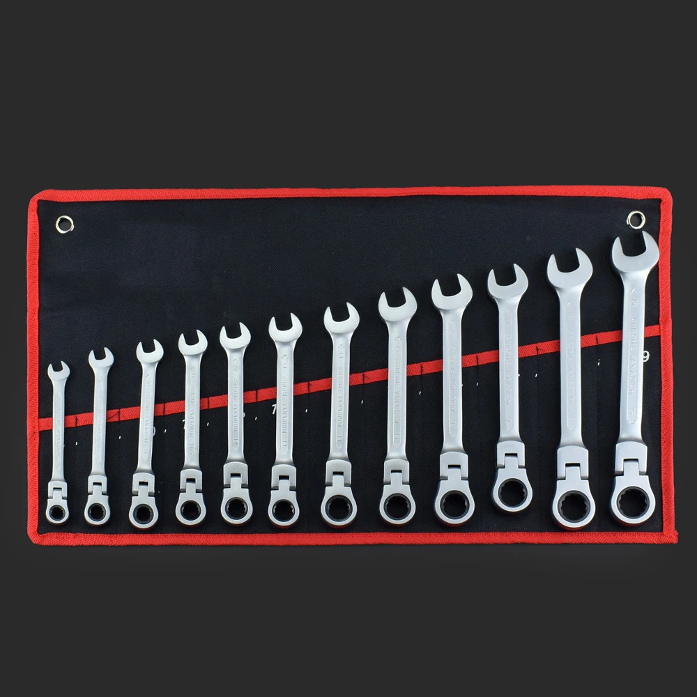 12 шт. набор ключей Мультитул набор ключей с Трещоткой набор инструментов Инструменты для ремонта автомобиля набор ручных инструментов - Цвет: matt  type
