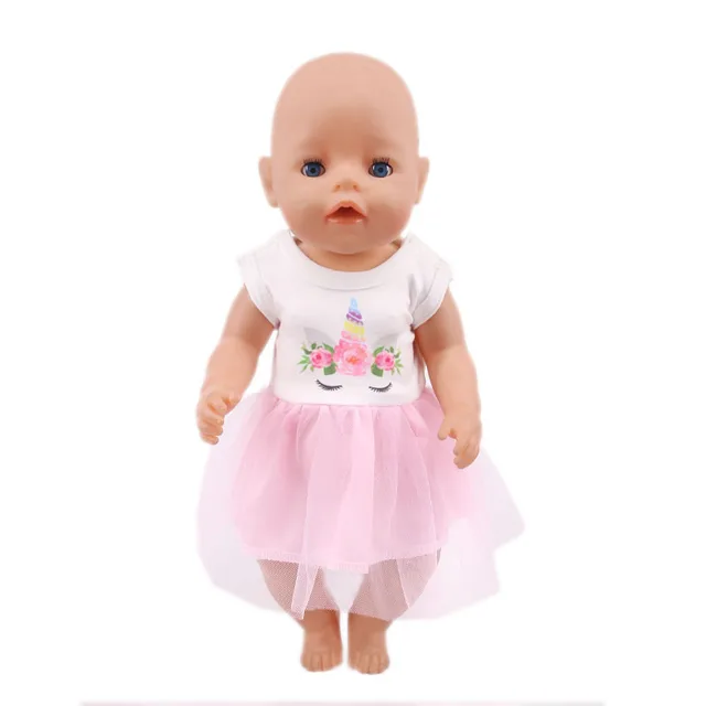 Doll Clothes Flamingo Kitty Pepa Pig George Dsiney Elsa Dress Shoes For 18 Inch American of Girl&43CM Reborn Baby New Born Doll n1044