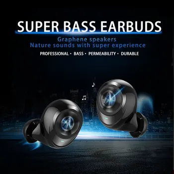 

BT 5.0 Stereo Bass Wireless BT Earphone Music Smart Phone Ergonomic In-Ear Casque Sport Casque Stereo