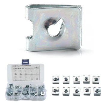 

100* U Clip Set Kit 100PCS Pack No.4 Accessories Speed Spare Fastener Parts Nut