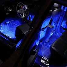 

Car Interior LED Decorative Light Bar Ambient Foot Lamp With Cigarette Lighter atmosphere lights Backlight 12v Auto Accessorie