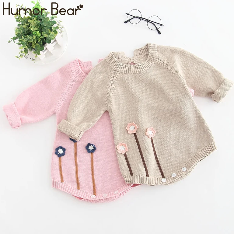 Новинка осенне зимней детской одежды Humor Bear одежда для маленьких девочек вязаная
