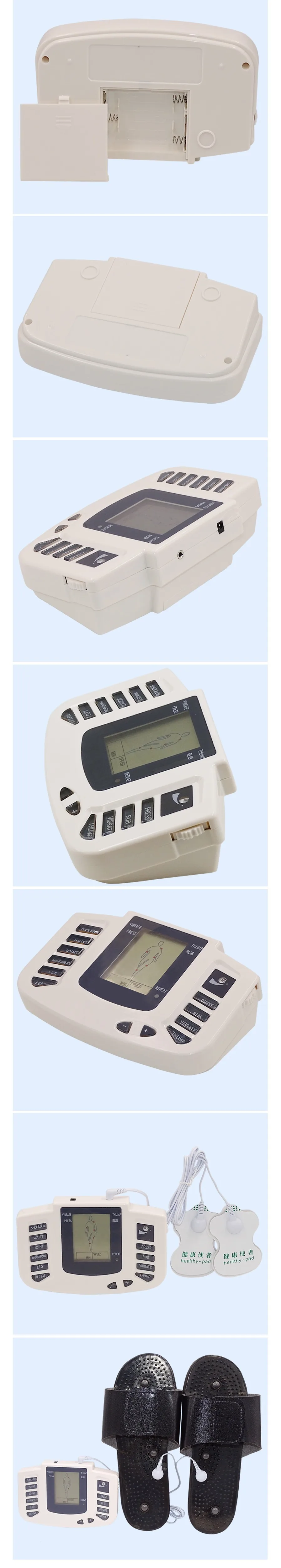 12 Buttons Electric Herald Tens Muscle Stimulator EMS Acupuncture Body Massage Digital Therapy Machine Electrostimulator 823BR