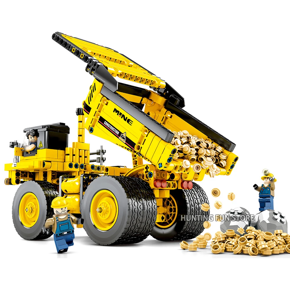 

Mine Truck Engineering Vehicle Sets With Mini Figures Educational Building Blocks Toys For Children Gifts Fit Oolegoee Technic