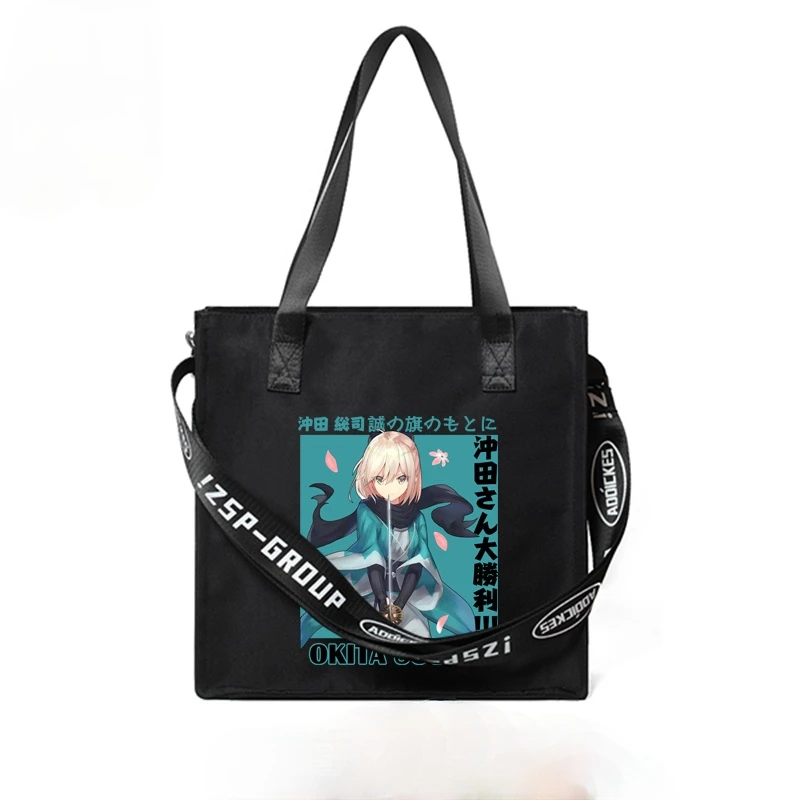 FGO Fate Grand Order Okita Souji Cosplay Студенческая школьная сумка для покупок через плечо