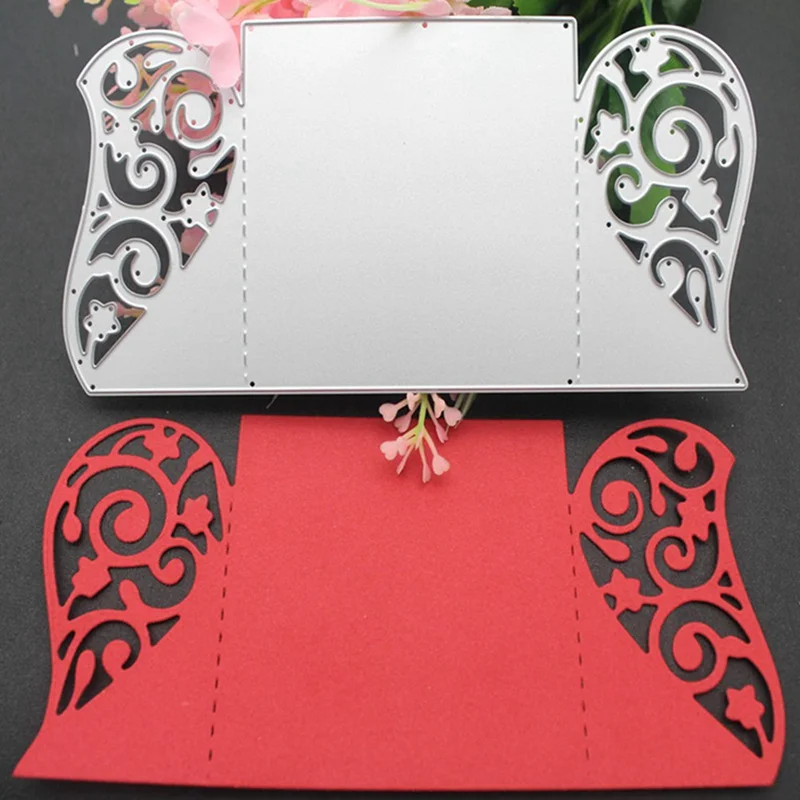  Wedding Invitation Envelope Heart Frame Metal Cutting Dies Decorative DIY Scrapbooking Steel Craft  - 4.00055E+12