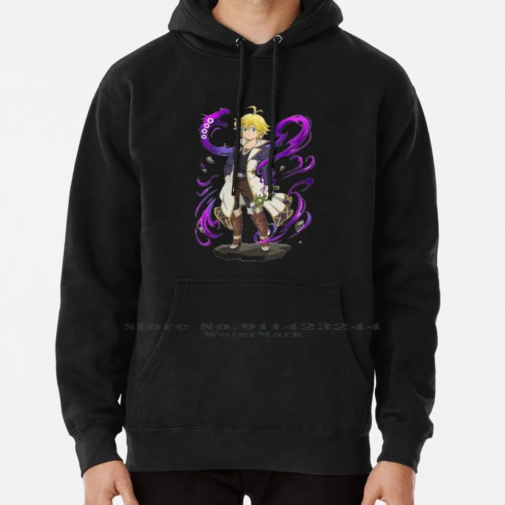 

Meliodas Purple Shirt Hoodie Sweater 6xl Cotton Meliodas Merlin Anime Cute Cool The Seven Deadly Sins Nanatsu No Taizai Women