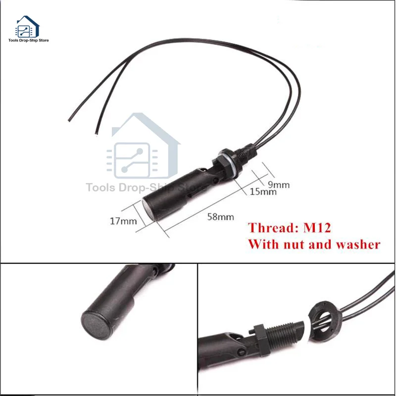 Horizontal Float Sensor Switch Side Mount Liquid Water Level Sensor Controller Automatic Water Pump switch Aquarium Tank Pool water level switch,water level controller
