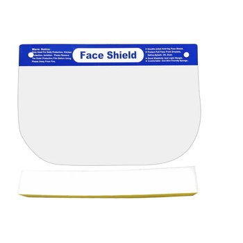 

50 Pcs Face Shield Safety Face Shield with Protective Clear Film Protect Eyes and Face From Splash and Splatter Elastic