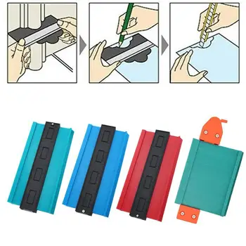 

New Self-locking Profiling Profile Contour Gauge 5/10/21 Tile Wooden Tile Laminate Profile Edge Inch Shaping Rule Gauge Lam Z3O2