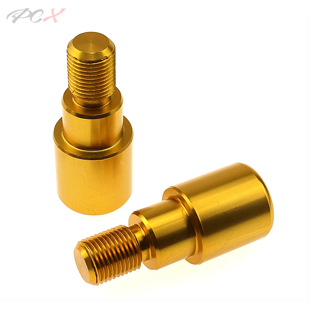 Золотой Для MT-09 MT-07 X-MAX XMAX 125/250/400 T-MAX 500 TMAX 530 YP400 Мотоцикл Бар заканчивается рукоятка Руль конец заглушки - Цвет: Золотой