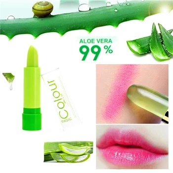 

Aloe Essence Waterproof Lipstick Long-lasting Moisturizer Nature Lip Gloss Makeup Stick Nude Beauty Lip Tint Korea Cosmetics