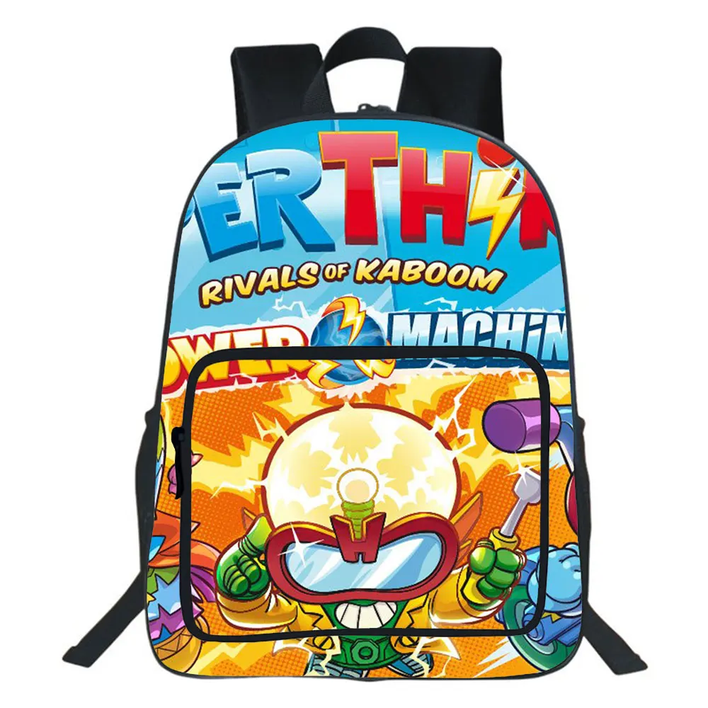 SuperThings Series 7 Backpack Cartoon Schoolbag Boy Girl Student Bookbag Teen Knapsack Men Women Travel Rucksack Gift
