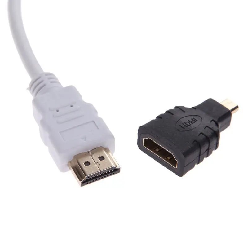 Адаптер преобразователя 1080P Micro HDMI/Mini HDMI/HDMI VGA с кабелем o Video черный и