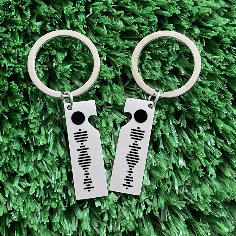 Keyring Song Keychain Teacher Gift Customized Boyfriend Girlfriend Music Key-Holder Code