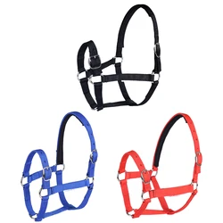 Horse Riding Thickened Horse Head Collar Adjustable Safety Horse Halter Bridle Headcollar Racing Horse Equipment Training Rope