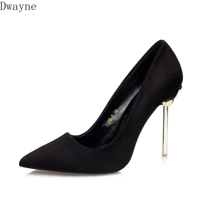 

2019 new spring and summer wild small fresh high heel stiletto 10cm pointed shallow mouth fashion women's shoes