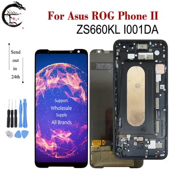 

6.59" LCD With Frame For Asus ROG Phone II Phone 2 Phone2 ZS660KL I001DA Display Screen Touch Digitizer Assembly ZS660 KL LCD