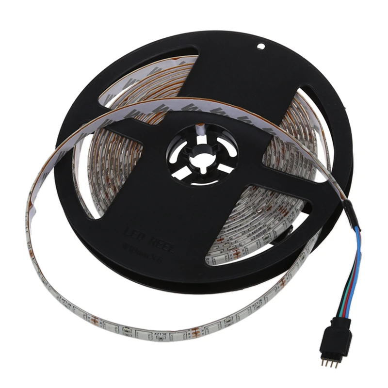Горячая XD-водонепроницаемый 2x5 м 10 М 5050 SMD 600 светодиодный RGB светильник гибкая лента+ 24 ключевые цвета ИК-контроллер. Для садов, Hom