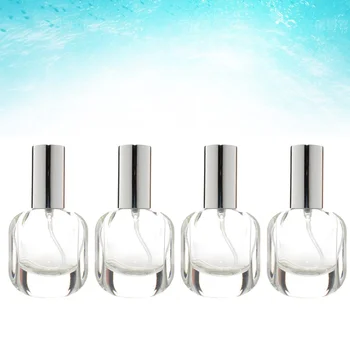 

4pcs Galss Perfume Bottles Subpacking Sprayer Refillable Spray Bottle Empty Containers Cosmetic Supplies for Women Ladies Studen
